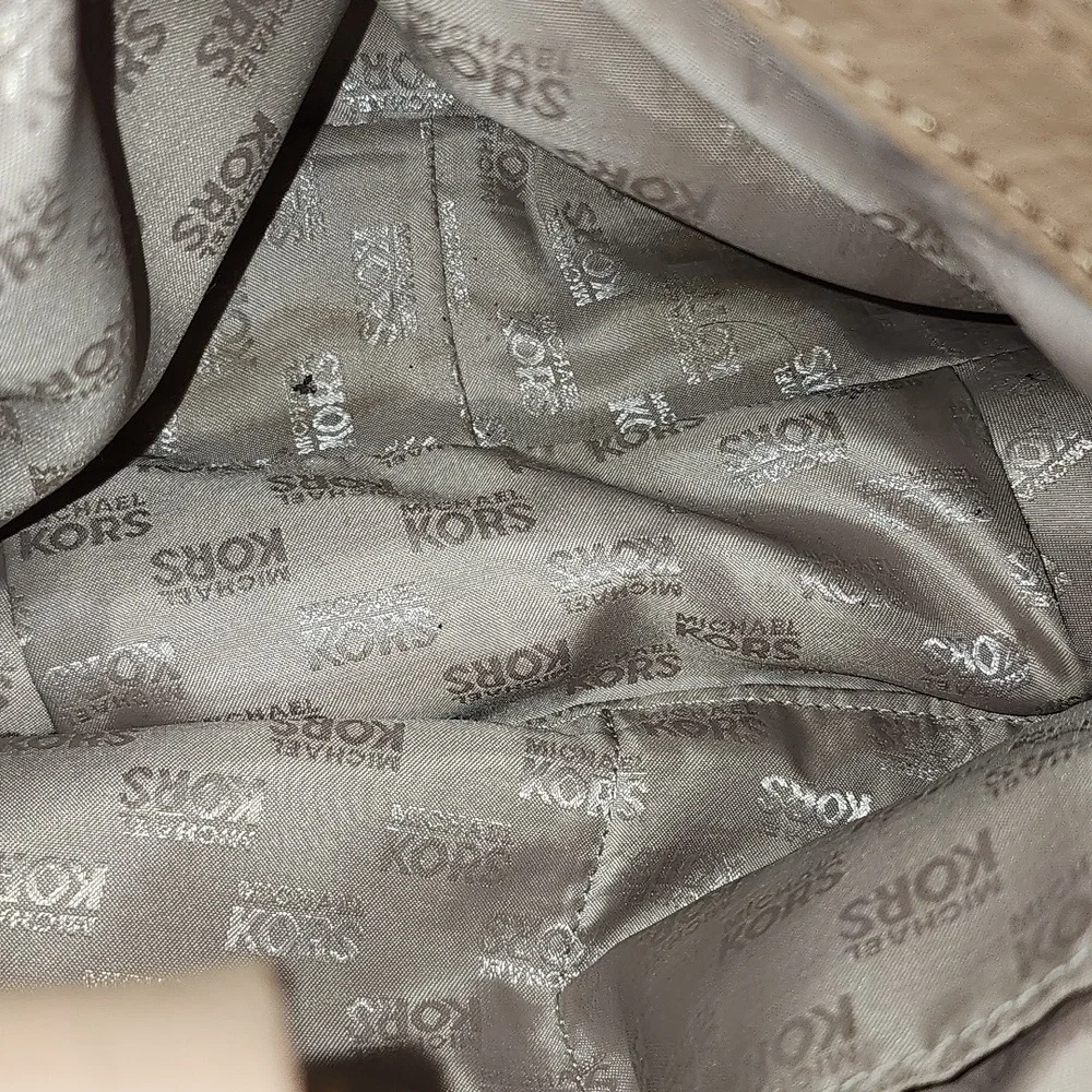MICHAEL KORS FULTON XL Leather Tote Bag Satchel Shoulder Bag Multi‎ Section Hobo